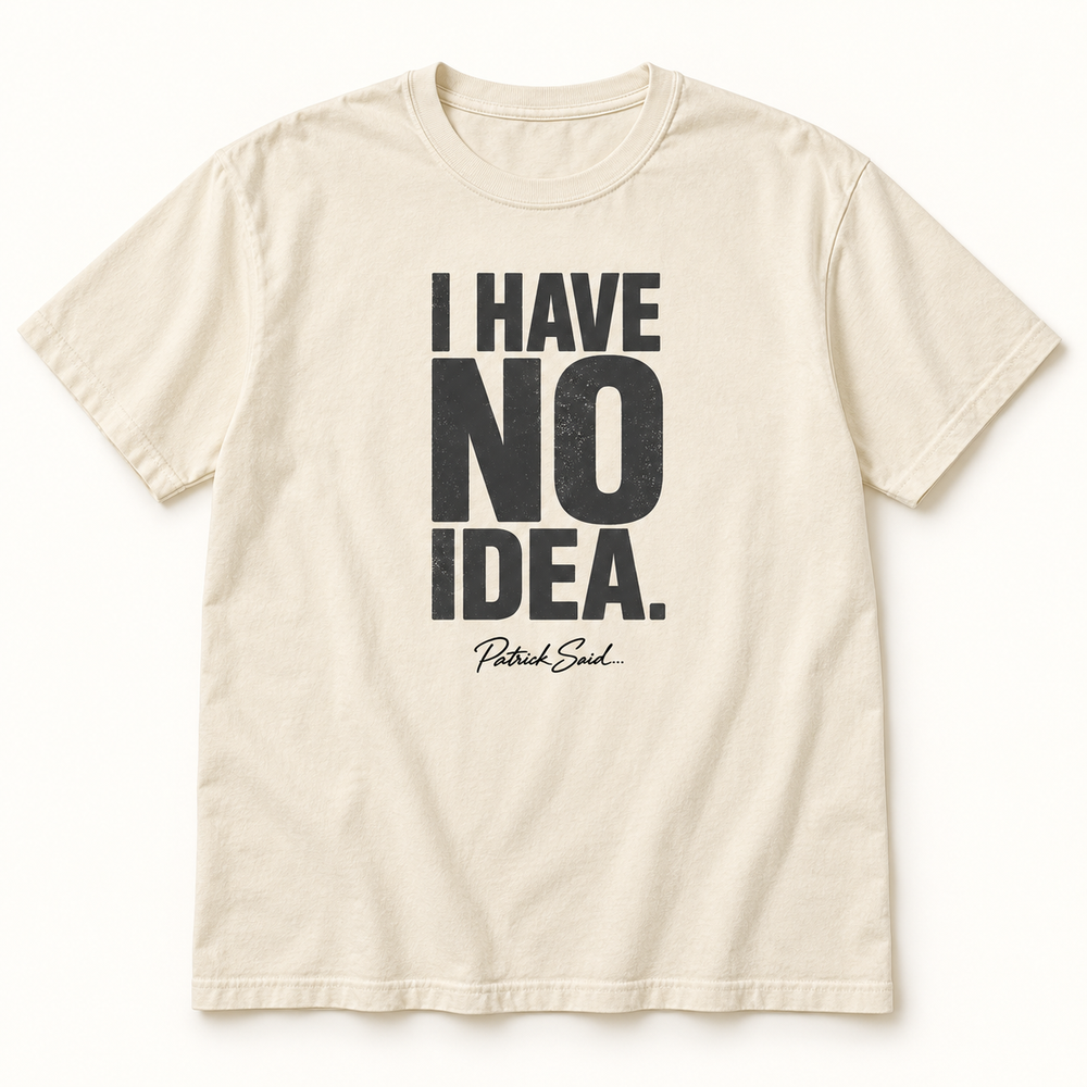 Men’s — No Idea in Ivory — digital product mockup