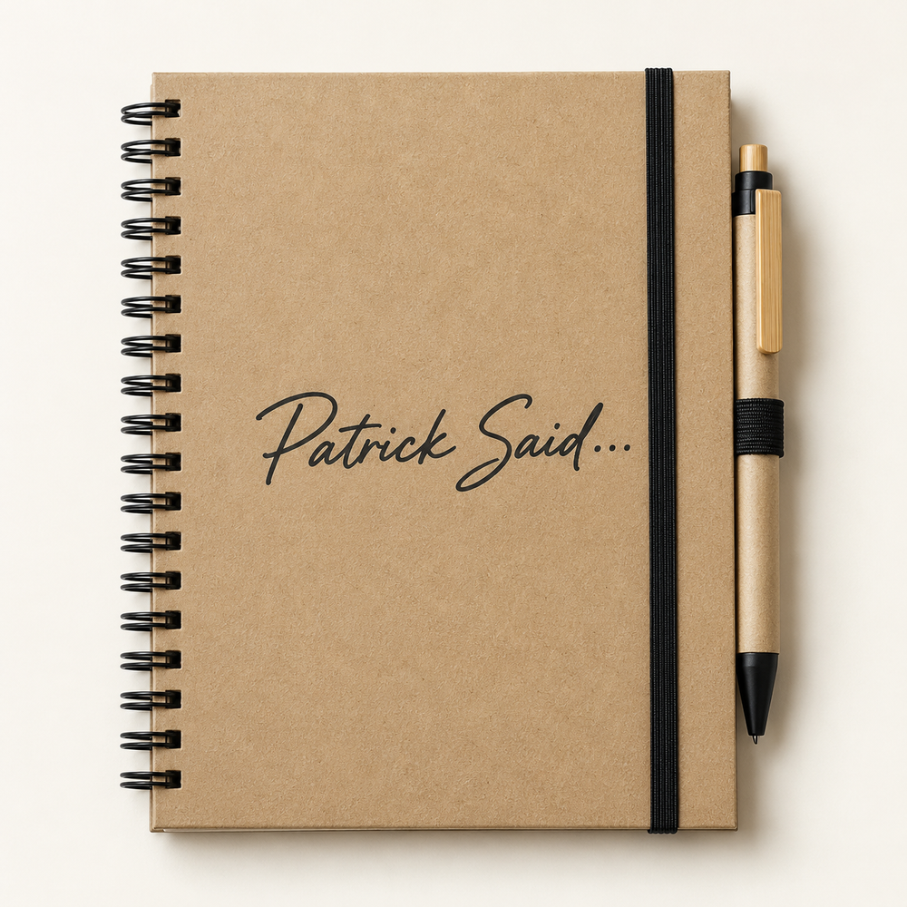 The Next Word — Notebook & Pen — Natural / Black