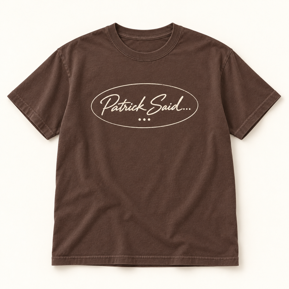 Script Frame — Women's Relaxed Tee in Comfort Colors Espresso — front design mockup